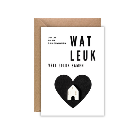 Kaart wit samenwonen