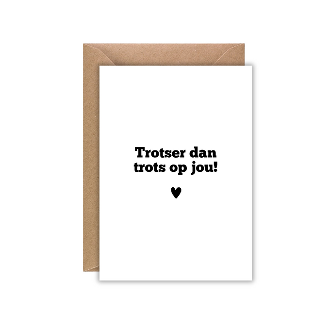Kaart wit "trots"