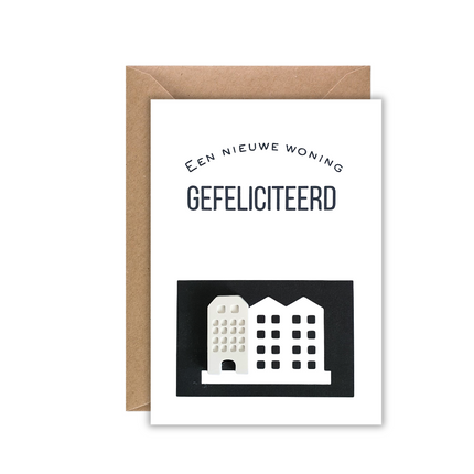 Kaart wit nieuwe woning