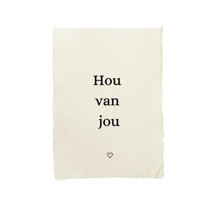 Kaart A6 | hou van jou