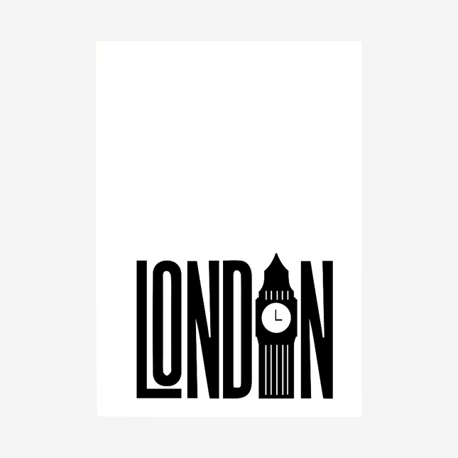 Linen-pressed map - London