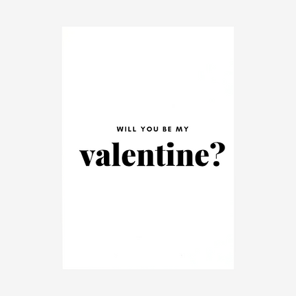 Linen pressed card - Valentine's Day