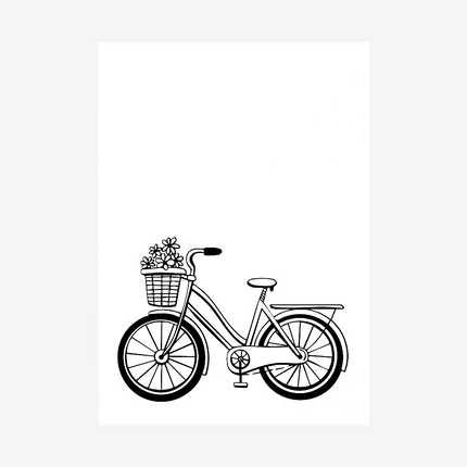 Linen pressed card - Heart