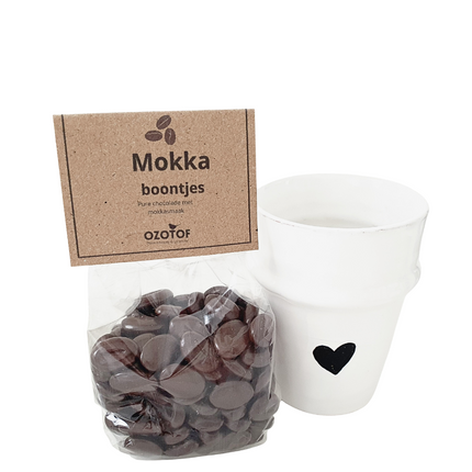 Beldi mok hart met Mokka boontjes