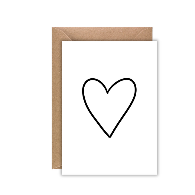 Kaart wit ♡
