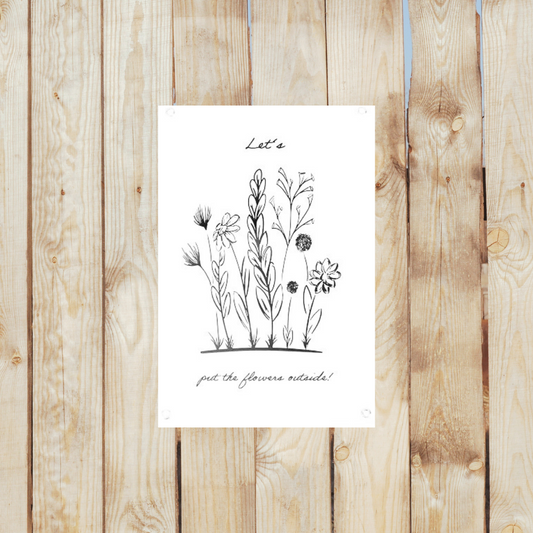 Gartenposter Blumen