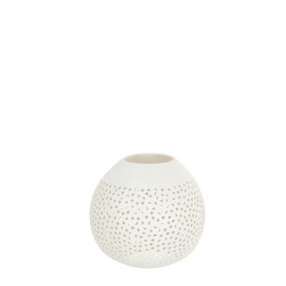 Coconut tea light holder dots