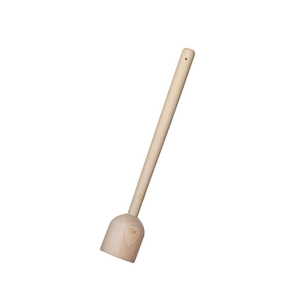 Houten aardappelstamper