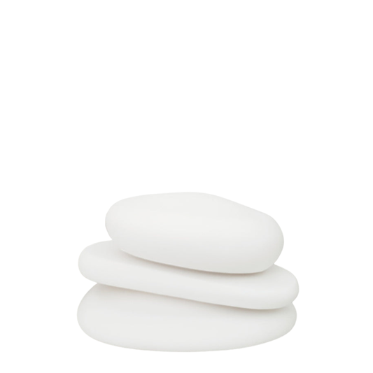 Witte stapel stenen, 3 stuks