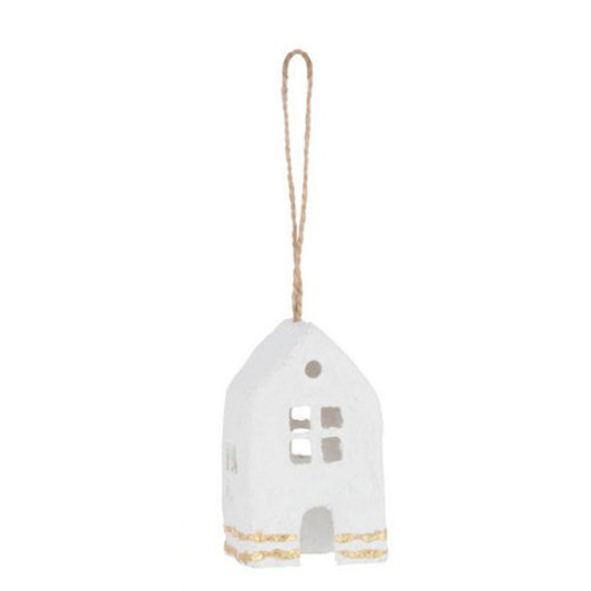 Hanger huisje katoen mache