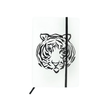 Notizbuch, Illustration eines Tigers