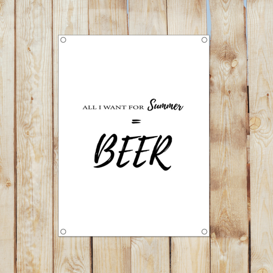 Tuinposter beer