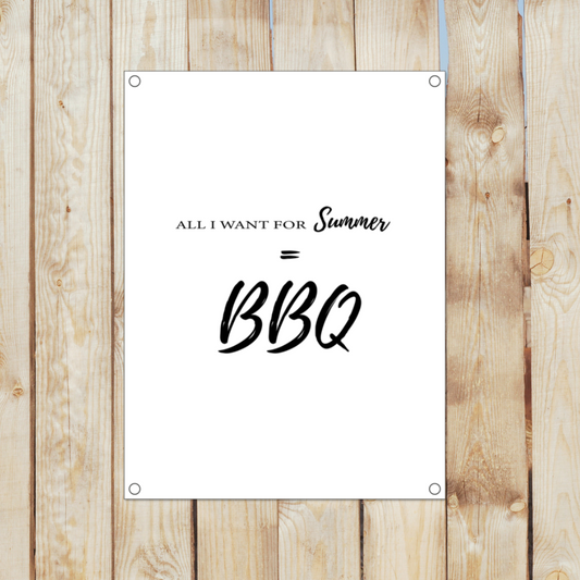 Garden poster BBQ