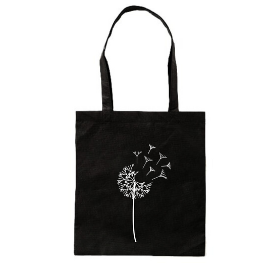 Katoenen tas paardebloem