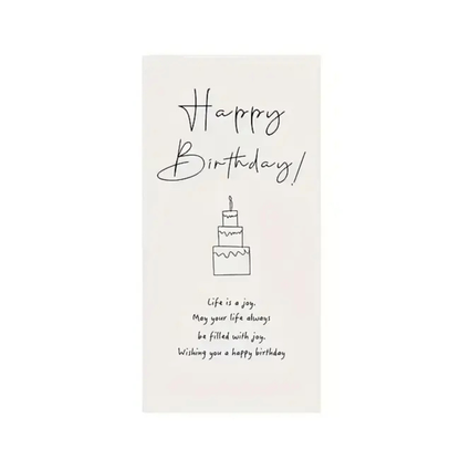 Stoffen felicitatie doek