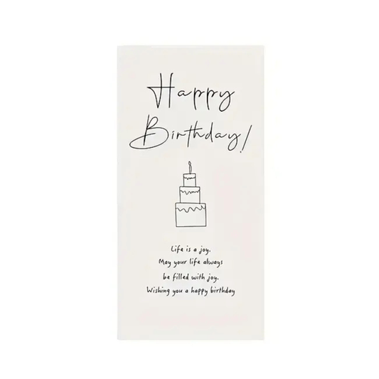 Stoffen felicitatie doek