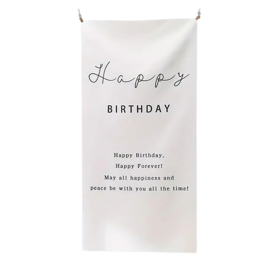 Stoffen felicitatie doek