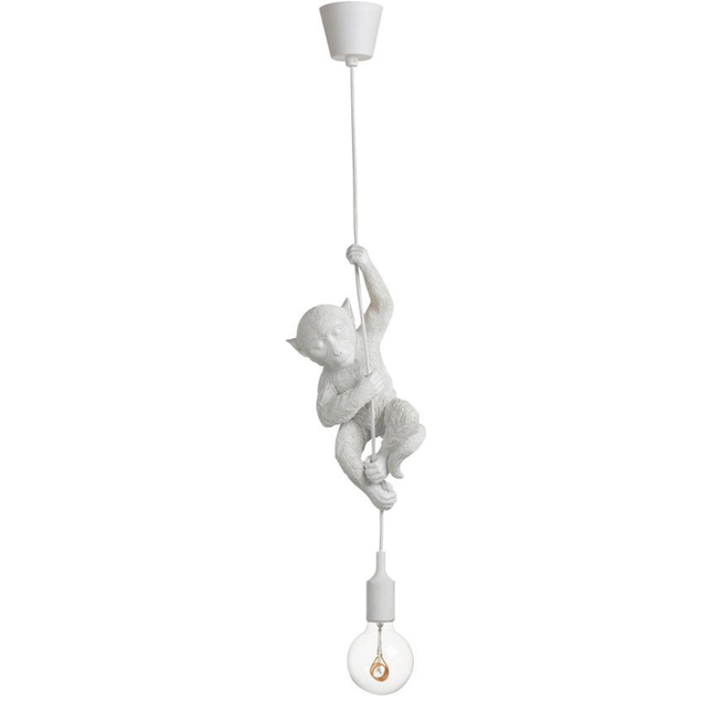 Plafondlamp aap wit