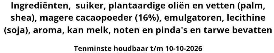Beldi espresso mok hart met choco lepel