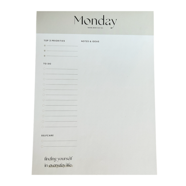 Monday notitieblok