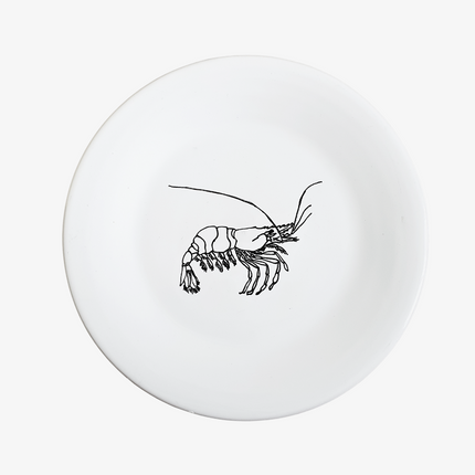 Decoratiebord illustratie garnaal