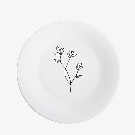 Decoratiebord illustraties bloem
