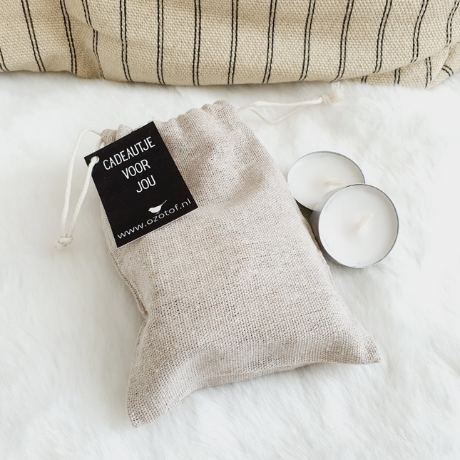 Bag with tealights -you light me up