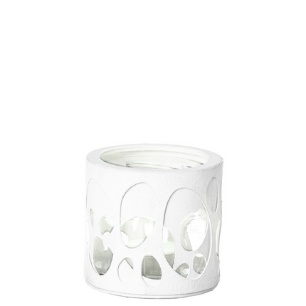 Theelichthouder Bubbels, wit