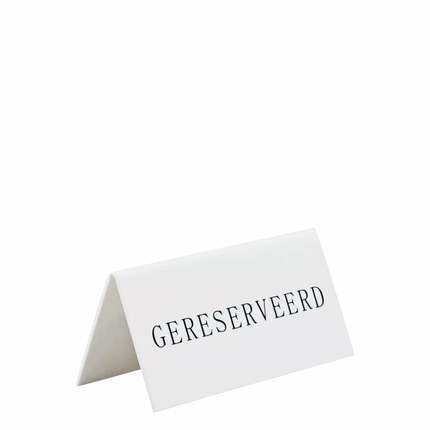 Reserviertes Schild