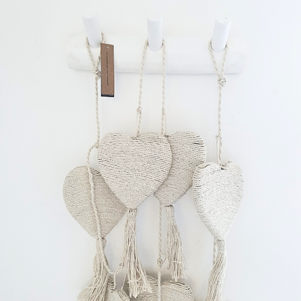 Jute-Herzgirlande