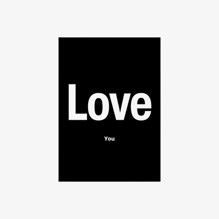 Forex-Posterplatte A4 – Ich liebe dich