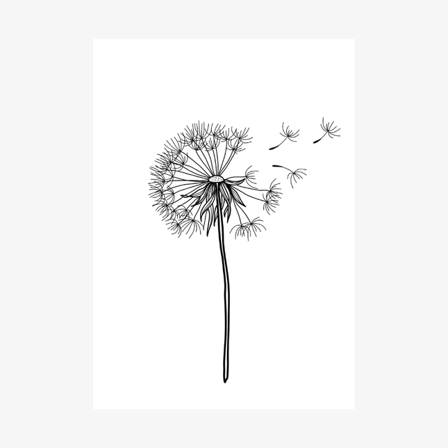 Linen pressed card - Palm trees