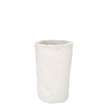 Papiermache bloempot / lepelpot