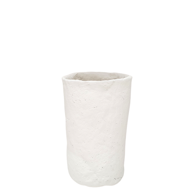 Papiermache bloempot / lepelpot