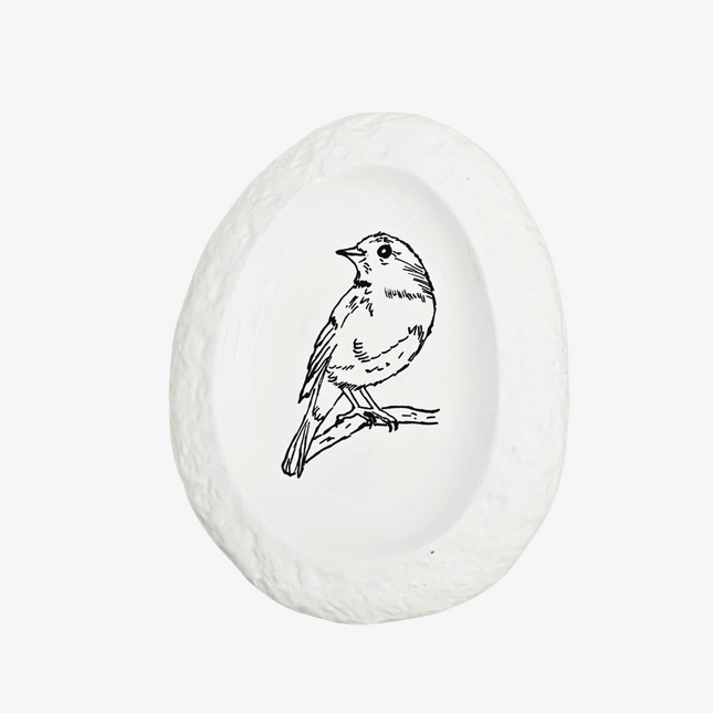 Decoratiebord illustratie vogel