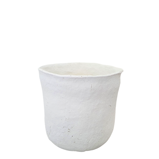 Papiermache bloempot / lepelpot