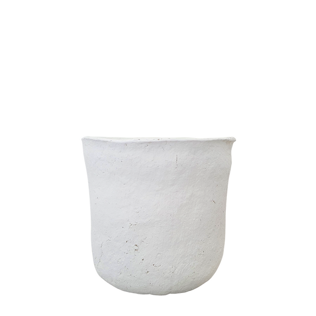 Papiermache bloempot / lepelpot