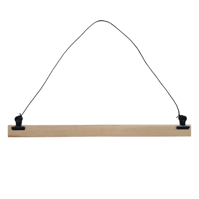 Black poster hanging system