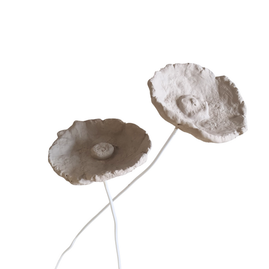 Papier-maché bloem zand