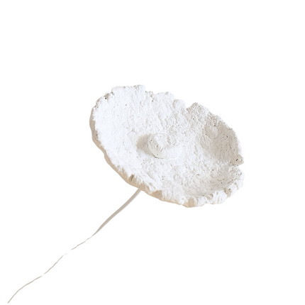 Papier-maché bloem wit groot