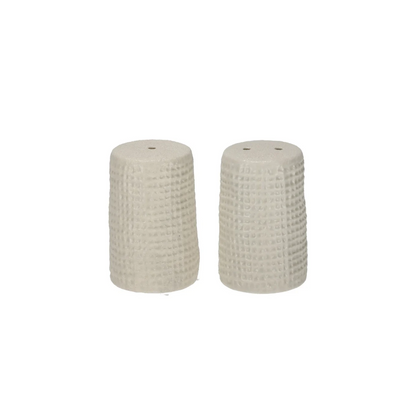 JENS Living Wafel Peper & Zout Set Steengrijs
