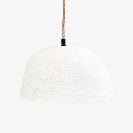 Papier-mâché cup ceiling light