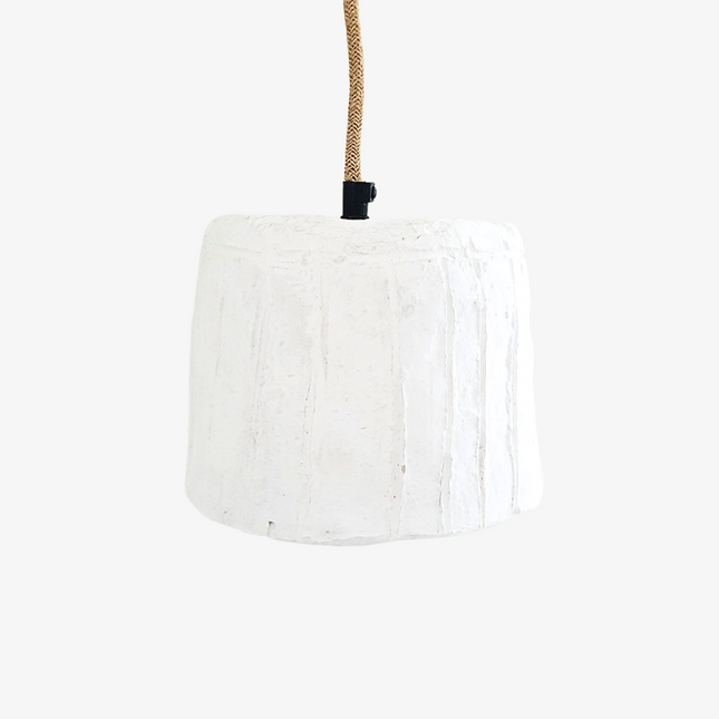 Plafondlamp papier-maché stripe