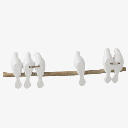 Birds on branch polyresin