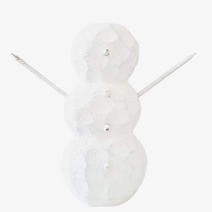 Figure Snowman wood white