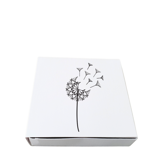 Cadeaudoosje met waxinelichtjes paardebloem