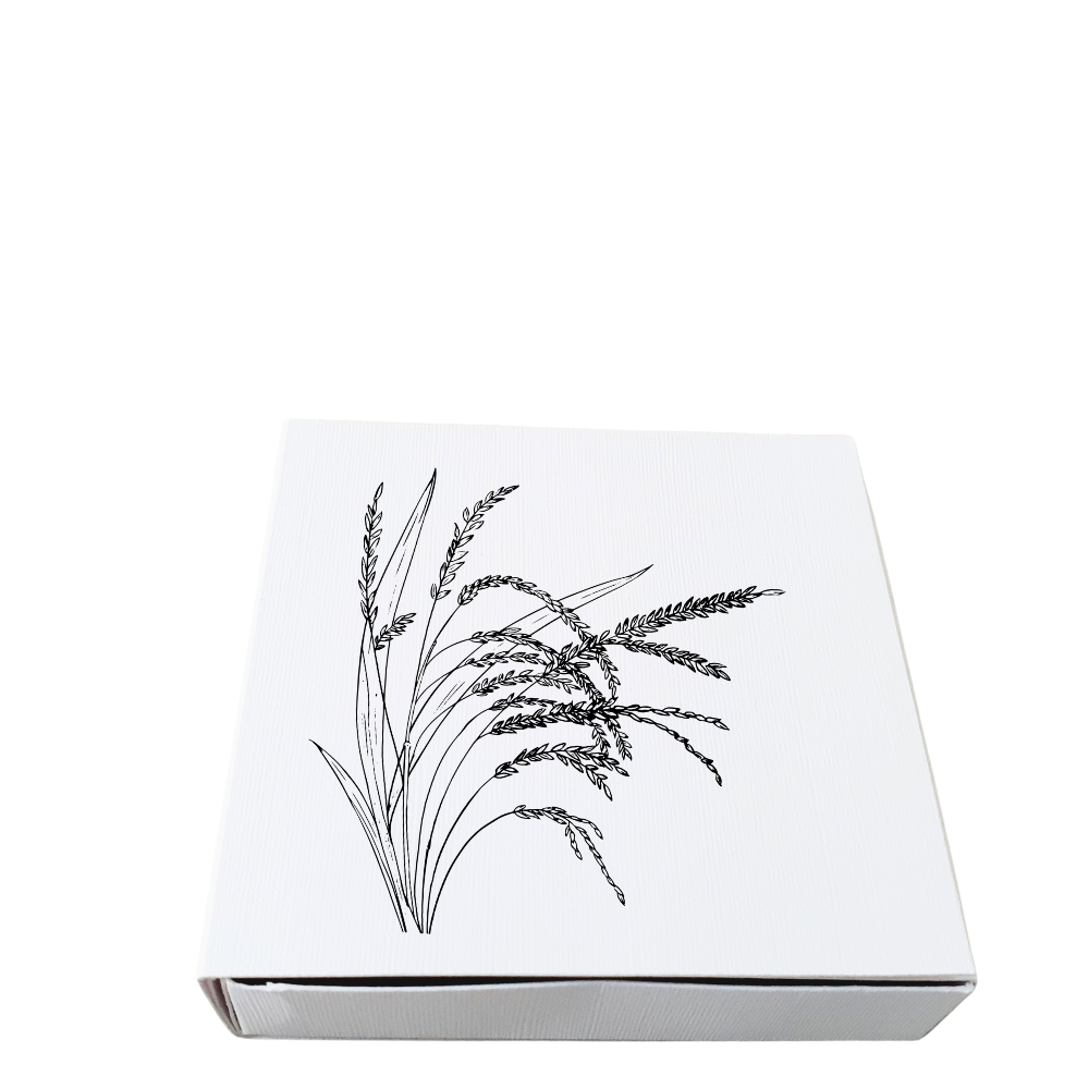 Cadeaudoosje met waxinelichtjes graan