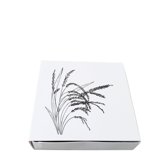 Cadeaudoosje met waxinelichtjes graan