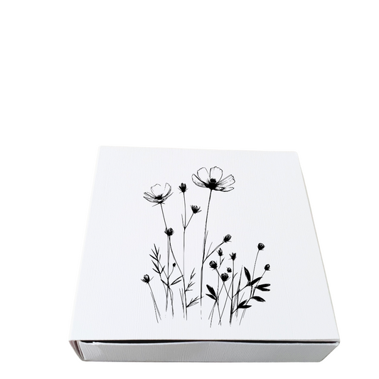 Cadeaudoosje met waxinelichtjes klaproos