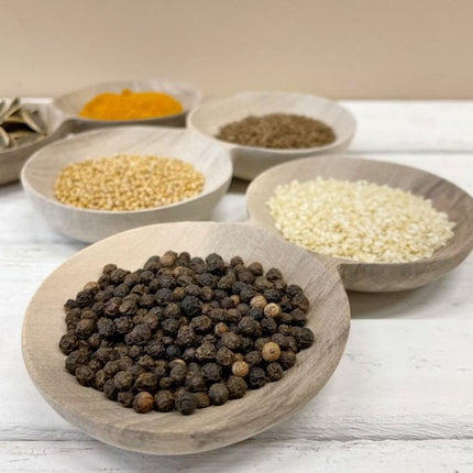 Walnoten houten kom 2 vak